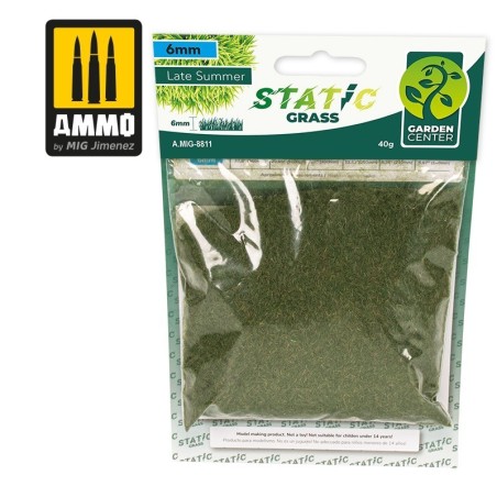 40g d'herbe statique vert 9mm - A.MIG-8811