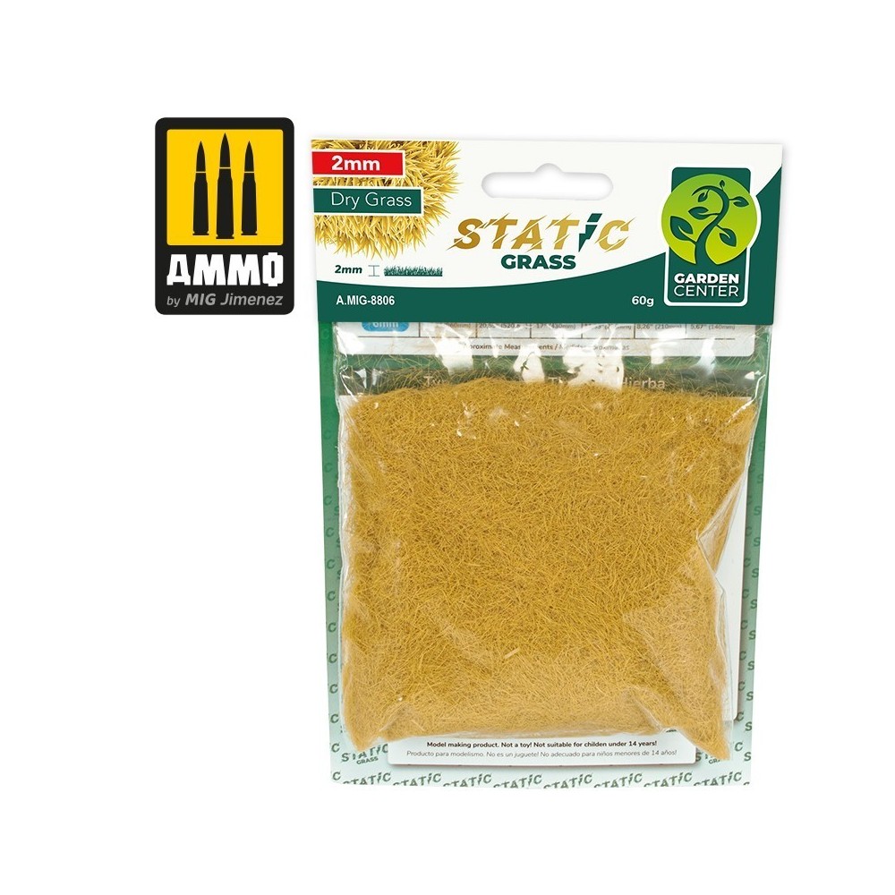 40g d'herbe statique vert 9mm - A.MIG-8811
