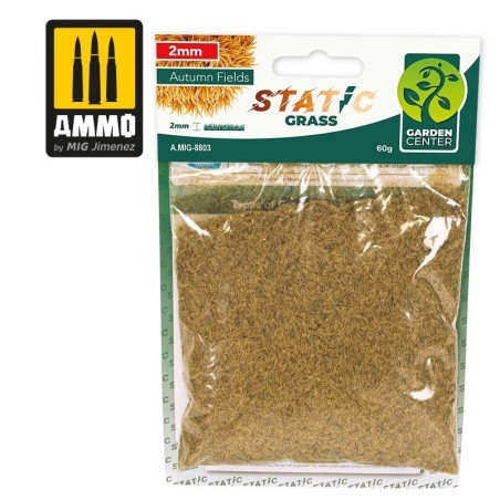 60g d'herbe statique couleur Champs d’automne - 2mm - A.MIG-8803