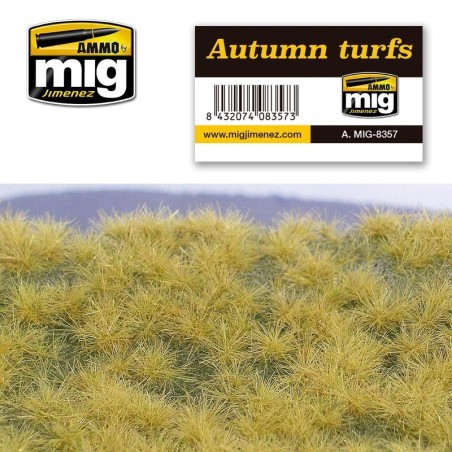 60g d'herbe statique couleur Champs d’automne - 2mm - A.MIG-8803