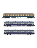 3 voiture voyageur « D242 Paris – Berlin – Warszawa », Am DB bleu/beige, DEV A0 B10 SNCF, ép. IV - Arnold HN4437