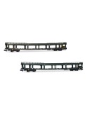 2 wagons porte autos DD DEV 66, SNCF, Ep IV - ARNOLD HN4411 - N 1/160