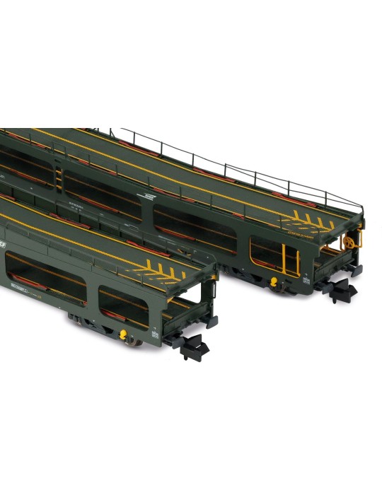 2 wagons porte autos DD DEV 66, SNCF, Ep IV - ARNOLD HN4411 - N 1/160