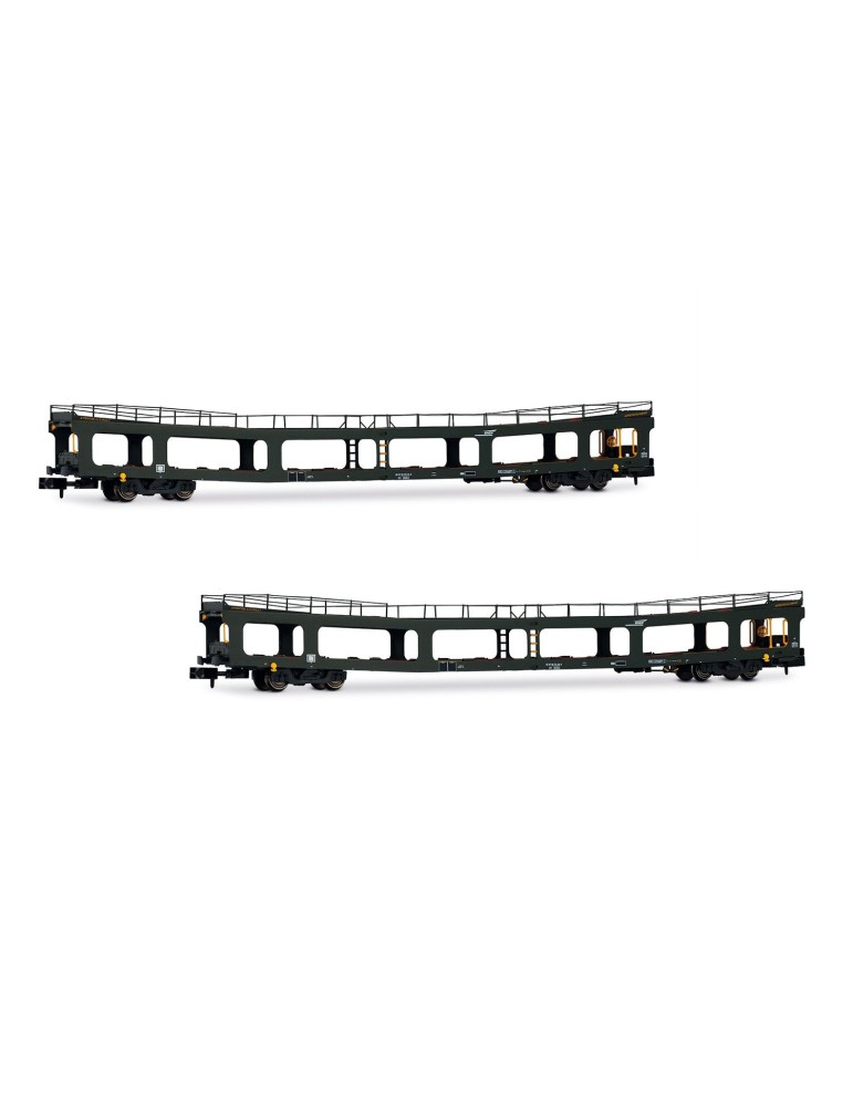 2 wagons porte autos DD DEV 66, SNCF, Ep IV - ARNOLD HN4412- N 1/160