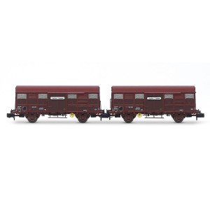 Wagons couverts SNCF « Aquitaine Express » type G4 Permaplex, 2 essieux, époque IV Arnold HN6572 – N 1/160