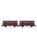 Wagons couverts SNCF « Aquitaine Express » type G4 Permaplex, 2 essieux, époque IV Arnold HN6572 – N 1/160