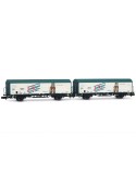 Wagons couverts RENFE JPD « San Miguel », livrée publicitaire, époque V Arnold HN6704 – N 1/160