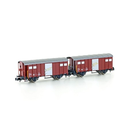 Wagons couverts K3 SBB époque IV – Hobbytrain H24251 – N 1:160