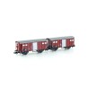 Wagons couverts K3 SBB époque III – Hobbytrain H24250 – N 1:160