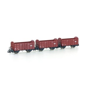 Wagons ouverts Fbkk SBB époque IV – Hobbytrain H24302 – N 1:160