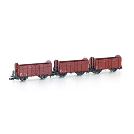 Wagons ouverts Fbkk SBB époque IV – Hobbytrain H24301 – N 1:160