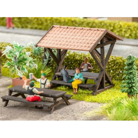 Aire de repos – NOCH 14674 – N 1:160 – Kit Laser-Cut