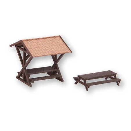 Aire de repos – NOCH 14674 – N 1:160 – Kit Laser-Cut