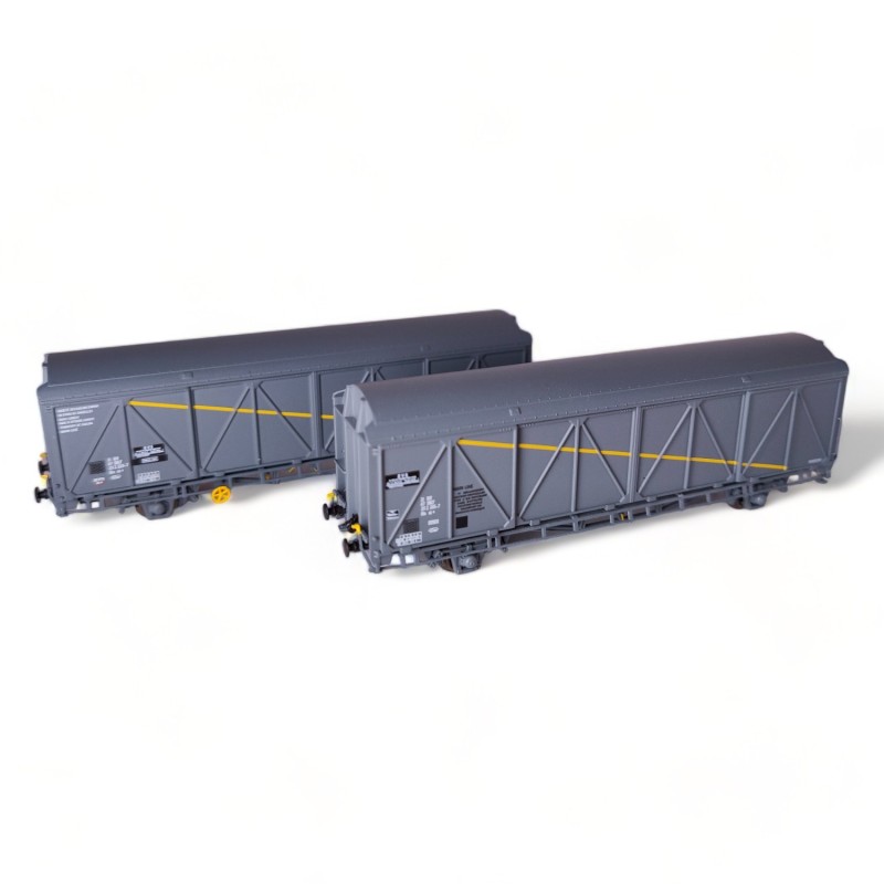 2 wagons à parois coulissantes EVS – SNCF – époque IV/V – Trains160 16051 – N 1/160