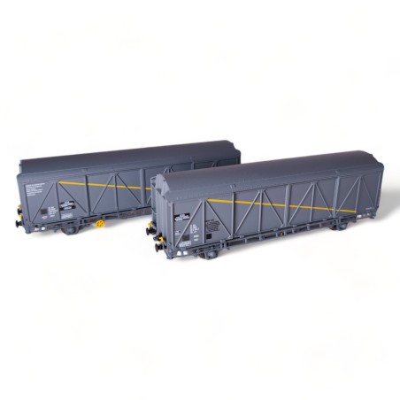 2 wagons à parois coulissantes EVS – SNCF – époque IV/V – Trains160 16051 – N 1/160