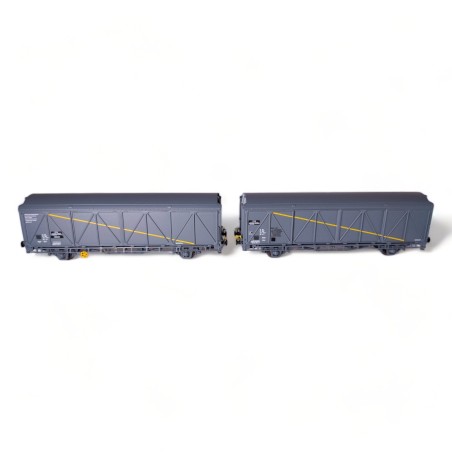 2 wagons à parois coulissantes EVS – SNCF – époque IV/V – Trains160 16051 – N 1/160