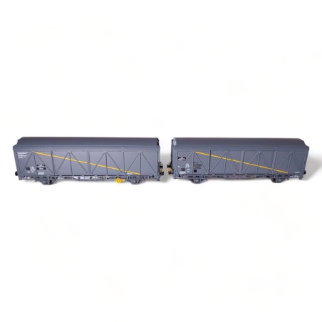 2 wagons à parois coulissantes EVS – SNCF – époque IV/V – Trains160 16051 – N 1/160