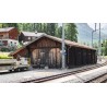Hangar à locomotives « Bergün » – NOCH 63025 – N – Kit Laser-Cut