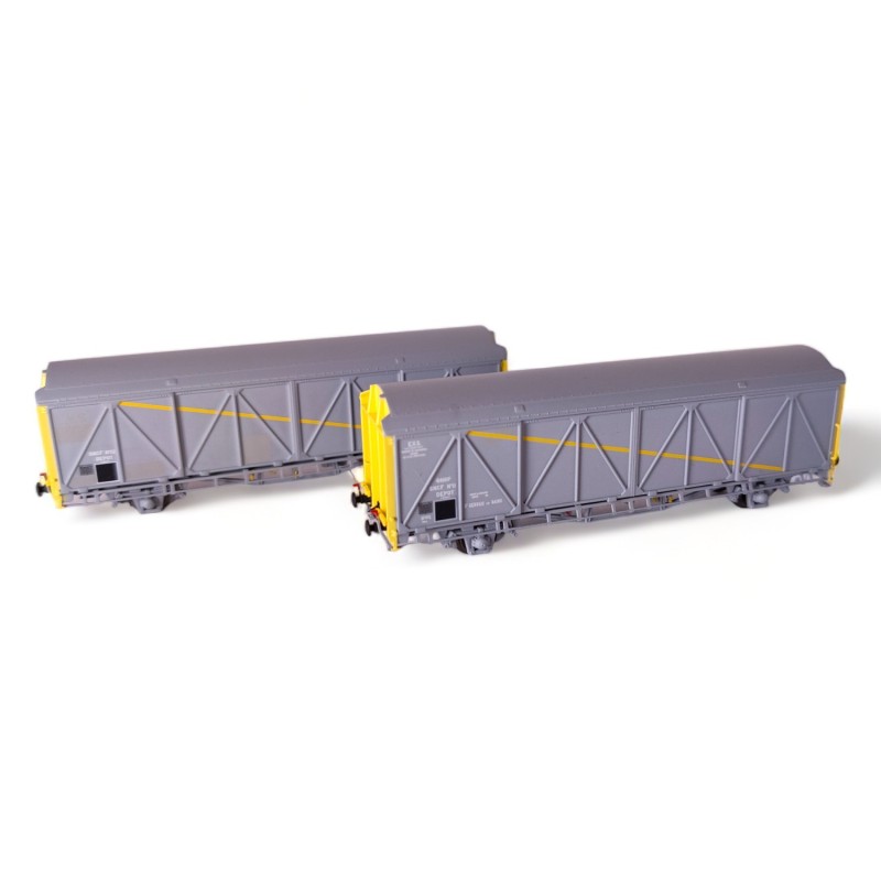 2 wagons de service EVS – SNCF – Époque IV – Échelle N 1:160 - Trains160 16052