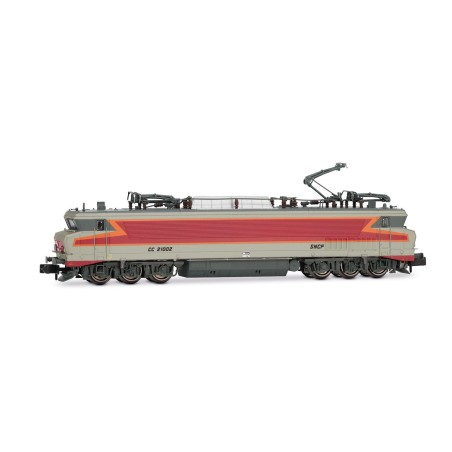 Locomotive électrique SNCF bicourant CC 21002, livrée gris logo Beffara, ép. IV-V, N 1/160