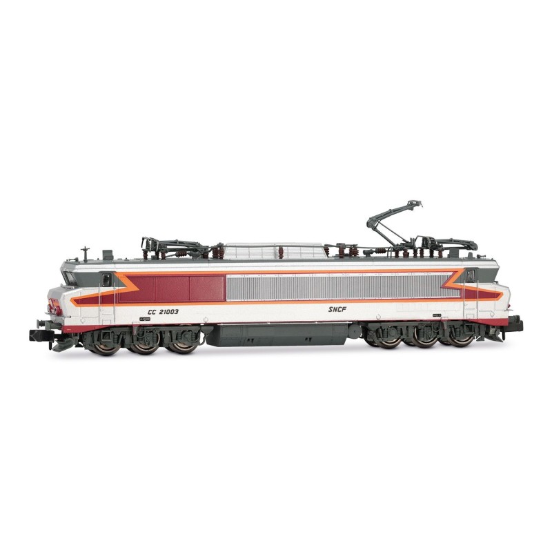 Locomotive électrique SNCF bicourant CC 21002,argent Mistral, ép. IV- N 1/160