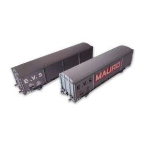 2 wagons EVS Hs / Hbis “MAURO” – SNCF – époque IV – Trains160 16035 – N 1/160