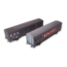 2 wagons EVS Hs / Hbis “MAURO” – SNCF – époque IV – Trains160 16035 – N 1/160
