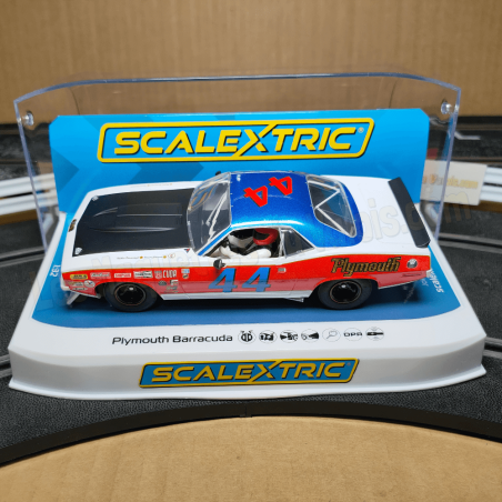 Plymouth Barracuda Spa Classique été 2023 - Jerome Washer n°44 - Scalextric C4525 - 1/32