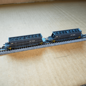 Wagons-trémies SNCF Faoos « S.G.W. / SITRAM », 4 essieux, transport charbon, époque IV Arnold HN6616 – N 1/160