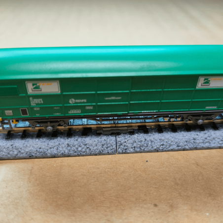 Wagons couverts RENFE JPD « TEM », livrée verte, époque V Arnold HN6703 – N 1/160