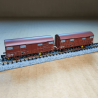 Wagons couverts SNCF type Kv « parois Permaplex », 2 essieux, époque III Arnold HN6570 – N 1/160