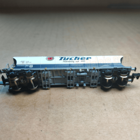 Wagon-trémie céréalier 4 essieux bleu clair « Tucher », ép. V-VI, Arnold HN6708, 1/160