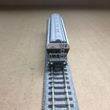 Wagon-trémie céréalier 4 essieux bleu clair « Tucher », ép. V-VI, Arnold HN6708, 1/160