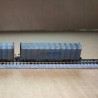 Wagons bâchés RENFE type Lis, logo Transfesa moderne, 2 essieux, époque V - arnold HN6711 – N 1/160