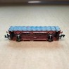Wagons bâchés RENFE type Lis, logo Transfesa moderne, 2 essieux, époque V - arnold HN6711 – N 1/160