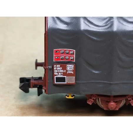 Coffret de 2 wagons bâchés « Citroën » - Arnold HN6712 - N 1/160 - SNCF ,ép. IV-V