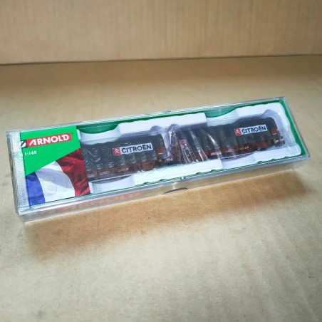 Coffret de 2 wagons bâchés « Citroën » - Arnold HN6712 - N 1/160 - SNCF ,ép. IV-V