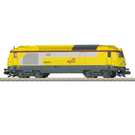 Locomotive diesel BB 67400 SNCF « Infra » digital sound – Minitrix 16707 – Échelle N (1 :160)