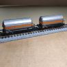 Wagons-citernes gaz SNCF « Algeco », 2 essieux, époque IV Arnold HN6525 – N 1/160