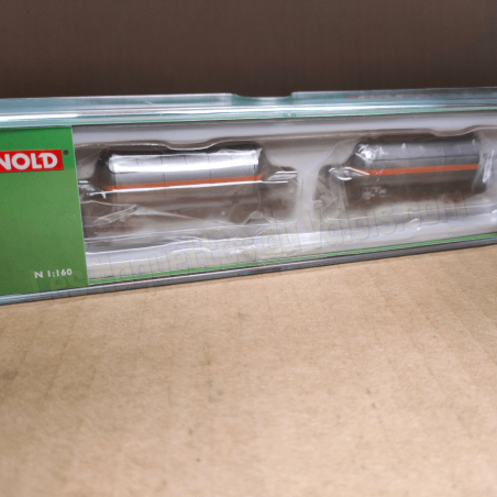 Wagons-citernes gaz SNCF « Algeco », 2 essieux, époque IV Arnold HN6525 – N 1/160