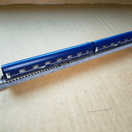 2 unités T2, bleu avec logo nouille livrée, SNCF, ép. IV-V- Arnold HN4405 - N 1/160