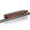 2 wagons plats « Uas » chargés de rails – Minitrix 18290 – N 1 :160 – SNCF (INFRA), époque VI