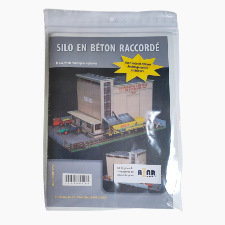 Silo céréalier béton fabriqué en laser cut.