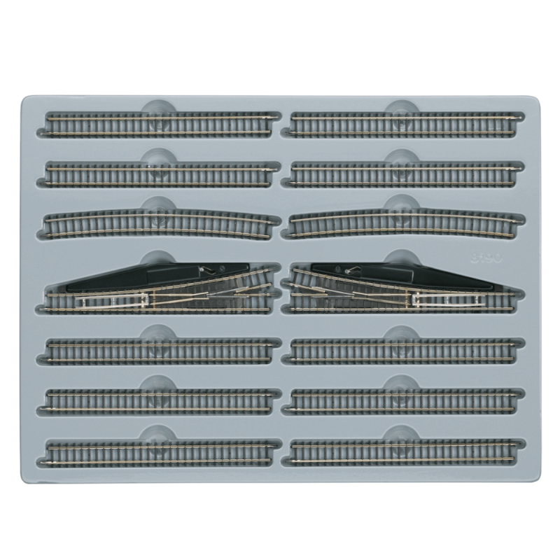 Coffret d’extension E avec aiguillages manuels – Märklin 8190 – Z 1:220
