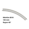Rail courbe R145mm 45 degrés - échelle Z - Marklin 8510