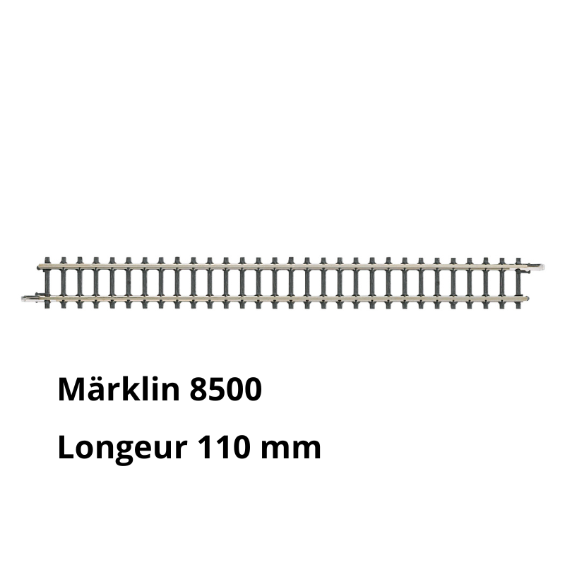 Rail droit 110 mm- échelle Z - Marklin 8500