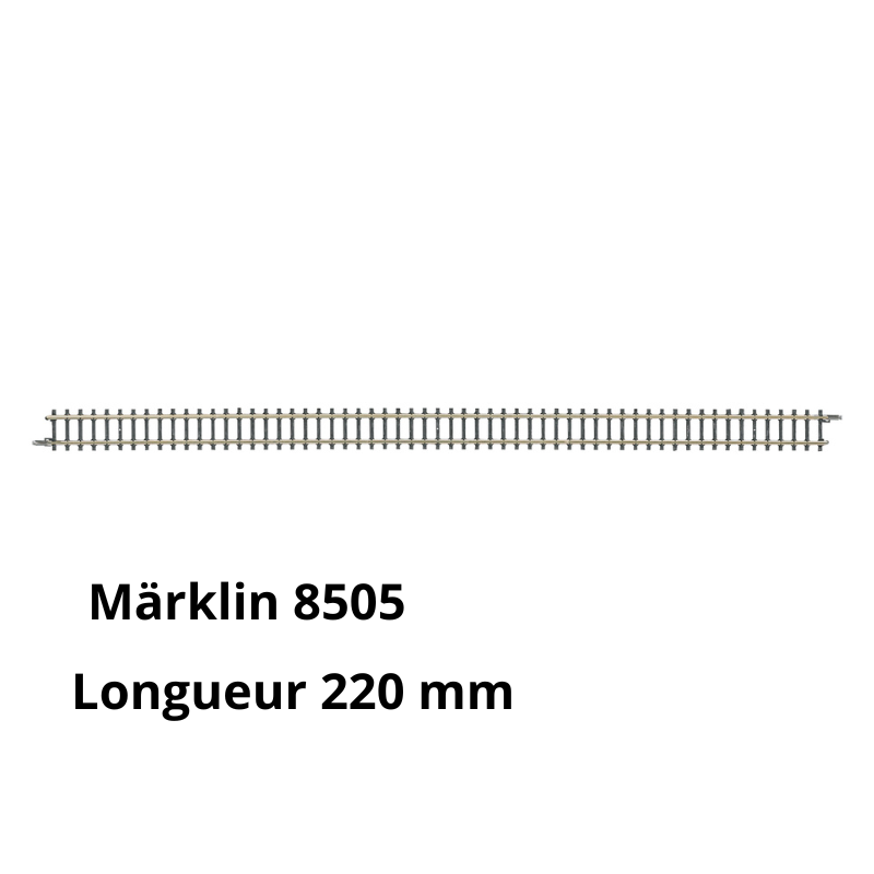 Rail droit 220 mm- échelle Z - Marklin 8505