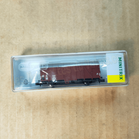 Wagon couvert Gmms 40 - DB – Époque III – Minitrix 18100 – N 1:160
