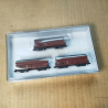 3 wagons trémies type Kkt-57, Ep III – DB – Minitrix 18268 – Échelle N (1:160)