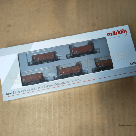 Coffret de wagons couverts G 10 – Märklin 086605 – Z (1/220)